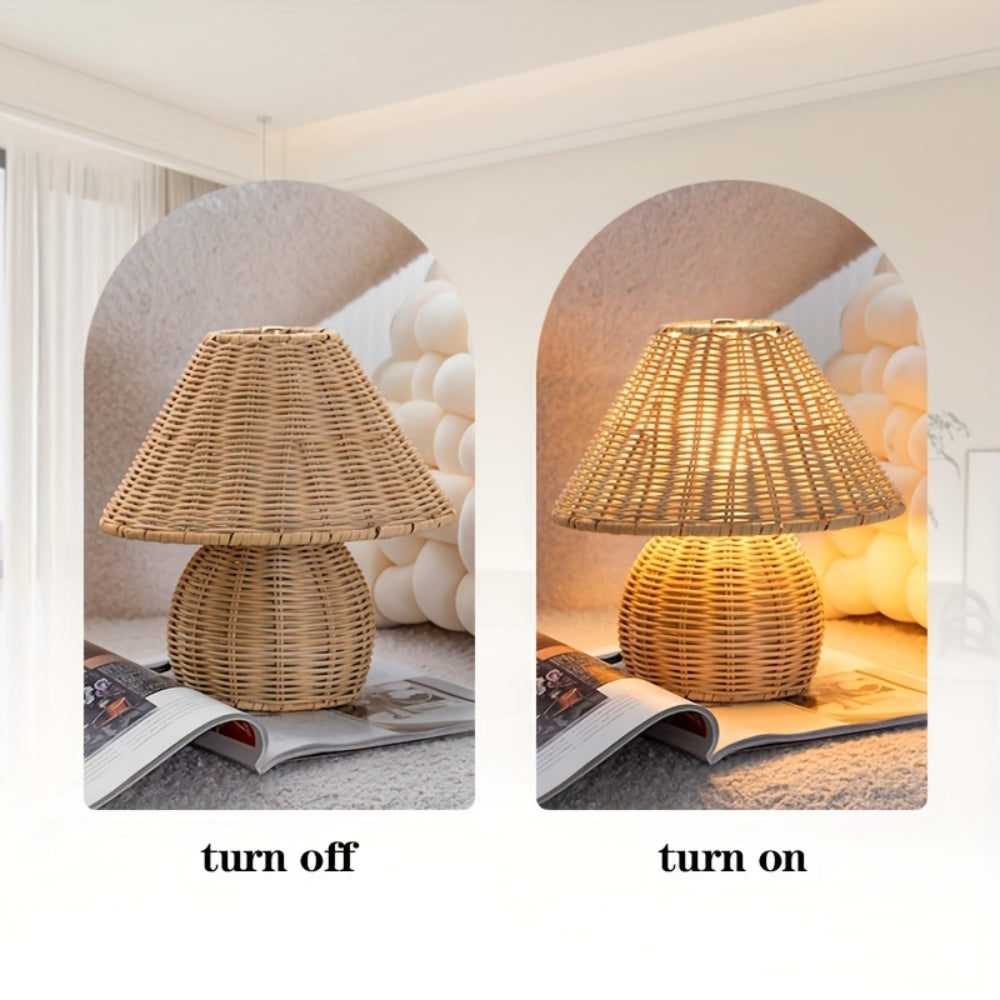 Lisslune | Noya Rattan Table Lamp Home Decor