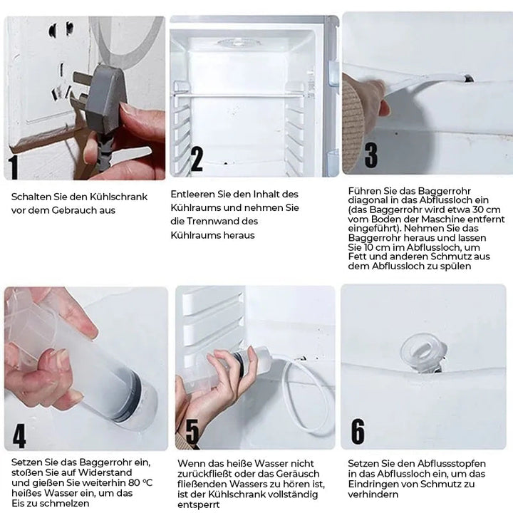 Lisslune | Cleaning the drain hole in the refrigerator