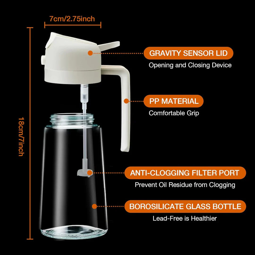 Lisslune | High-Quality 2-in-1 Olive Oil Sprayer