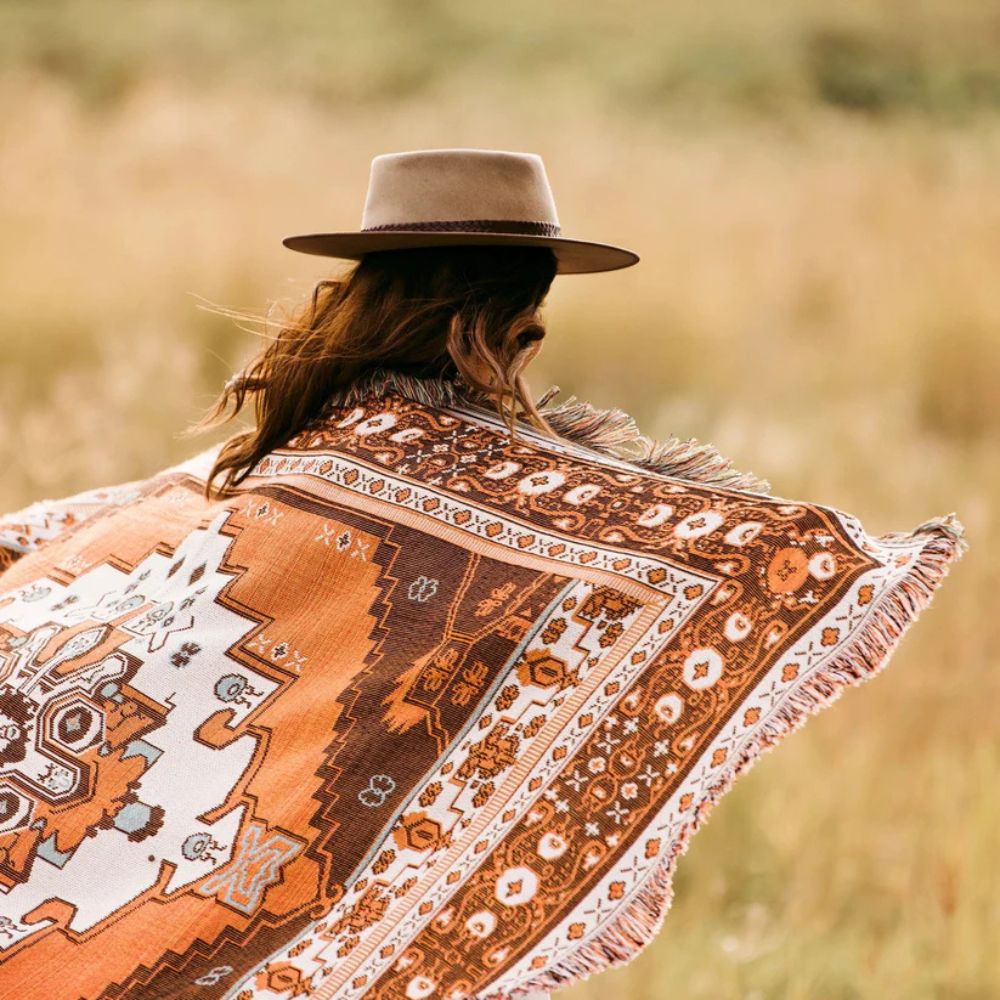 Lisslune | Boho Chic Patterned Throw Blanket