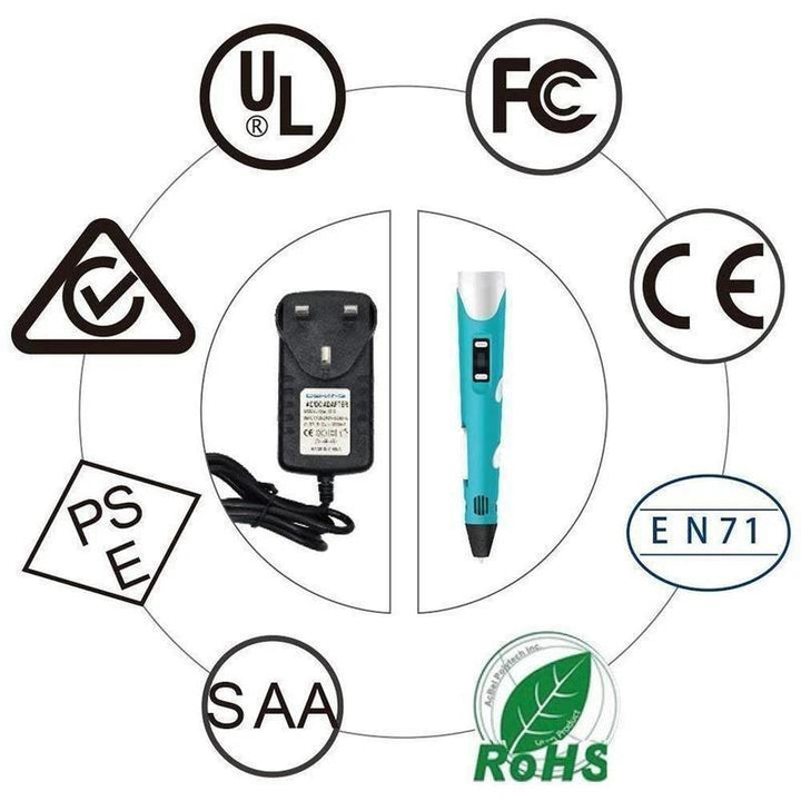 Lisslune | 3D printing pen with 5m filament for children and adults