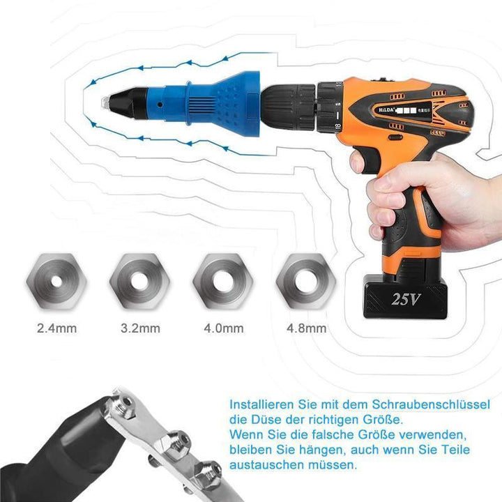 Lisslune | Detachable stud gun drill adapter