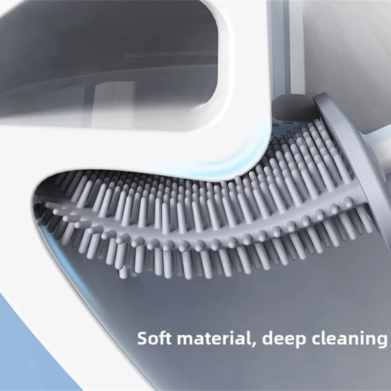 Lisslune | Silicone Toilet Brush | Flexible, Long-Lasting Bristles for Advanced Bathroom Hygiene