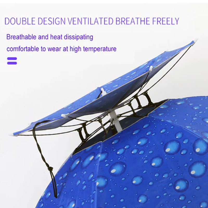 Lisslune | Outdoor Double-Layer Rain Umbrella Hat