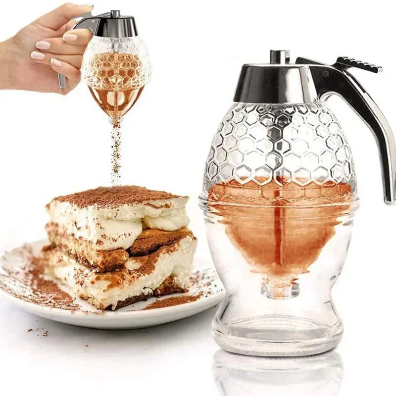 Lisslune | Stylish Honey Dispenser with Drip-Free Technology – Precise Dispensing without Spillage
