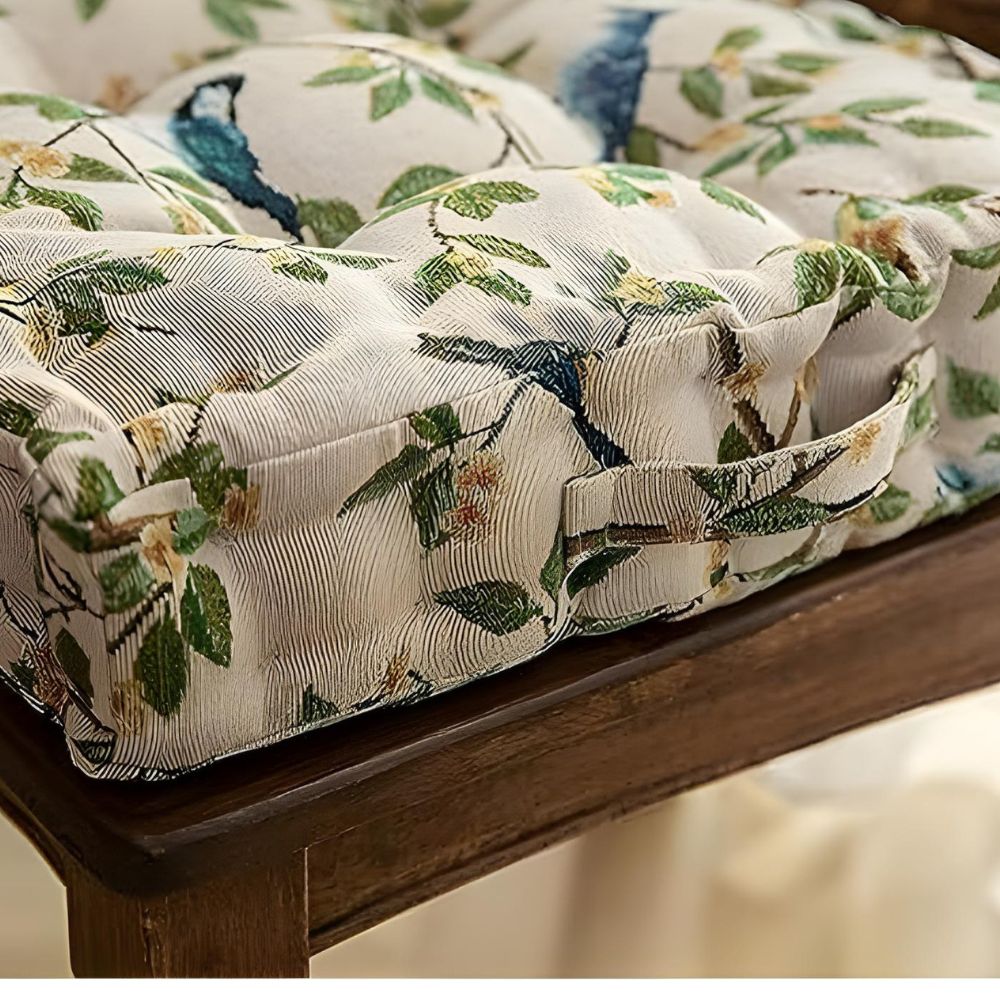 Lisslune | Whimsical Bird Leaf Cushion
