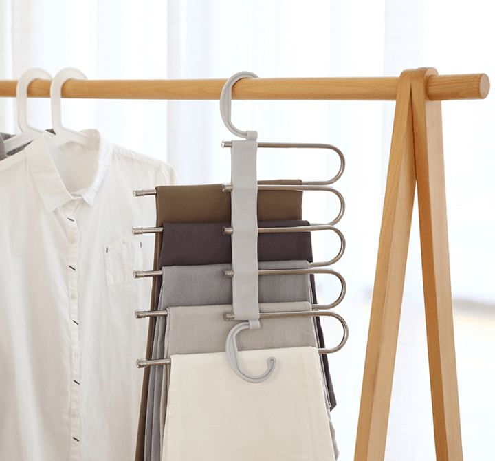 Lisslune | Space-saving multipurpose trouser hanger clothes hanger