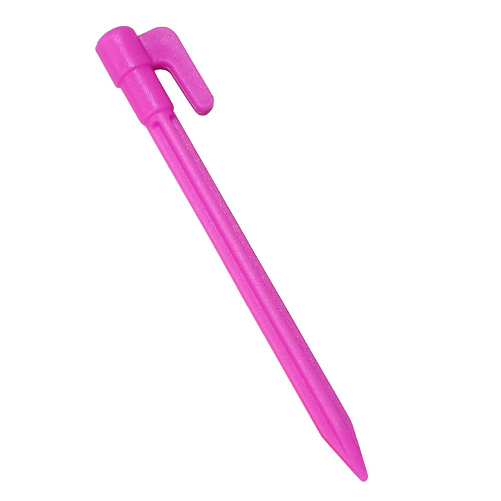 Lisslune | Plastic Tent Stakes with Hooks – Camping Tent Pegs for Tarps and Canopies