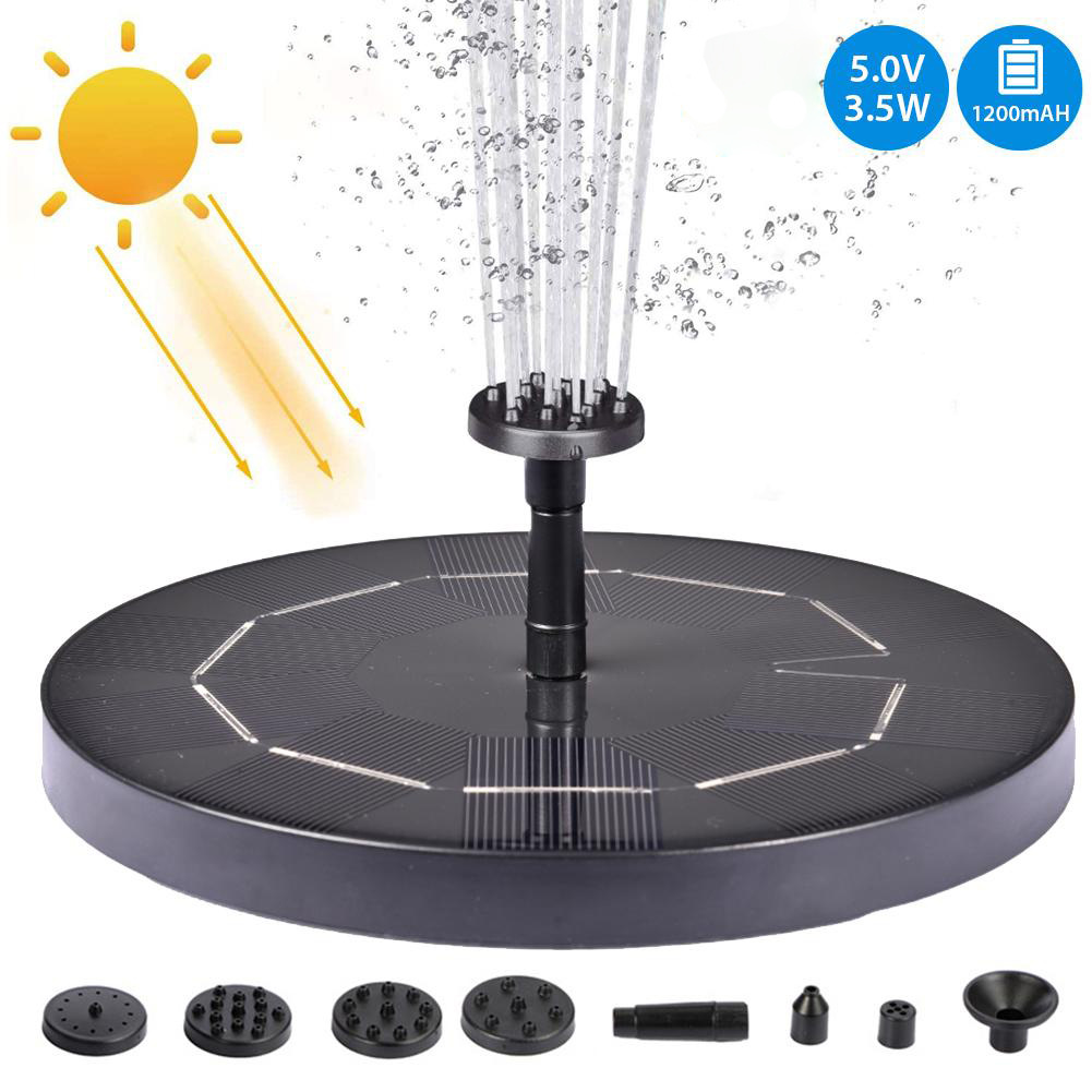 Lisslune | Solar-powered water bubbler for bird baths – bubble fountain with solar panel