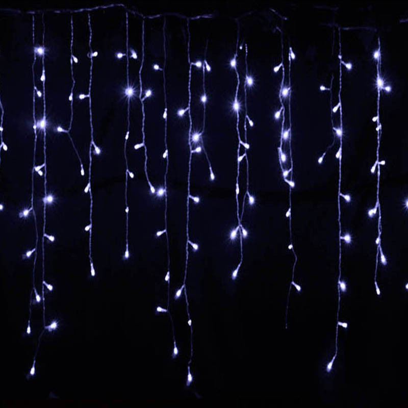 Lisslune | LED Starry Sky Icicle Light String – Decorative Light Curtains for Christmas and Garden