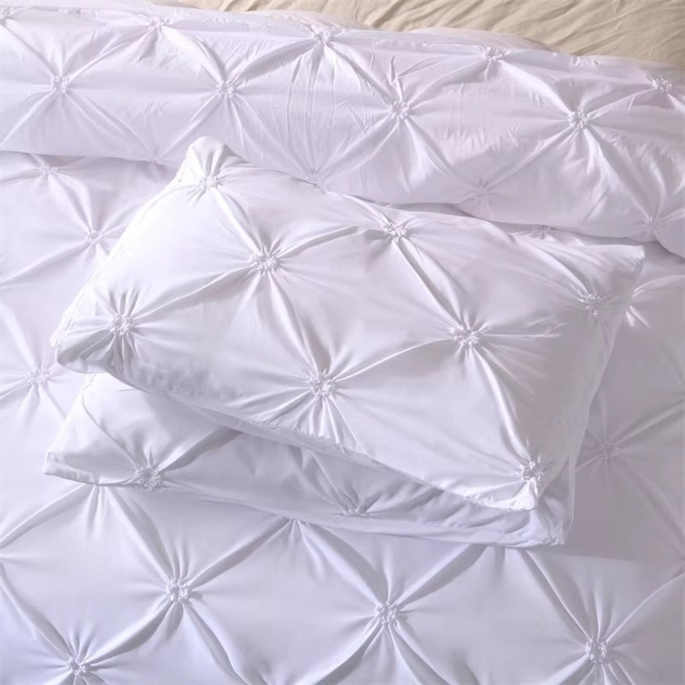 Lisslune | Airweave Pintuck | 3pcs Duvet Cover Set