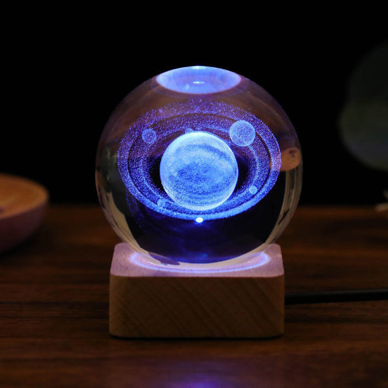 Lisslune | 3D Galaxy Crystal Ball Night Light Decorative Lamp