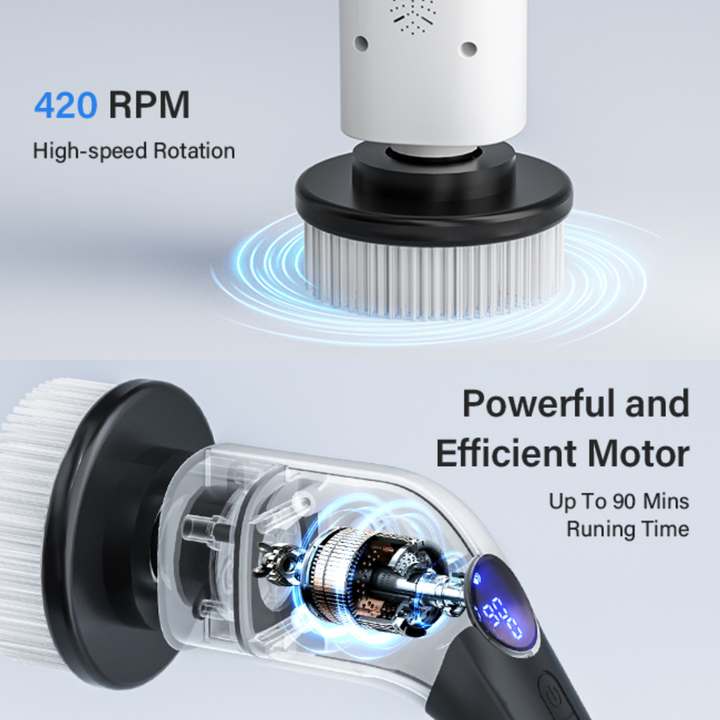 Lisslune | Electric Spin Scrubber – Effortless Cleaning in Half the Time
