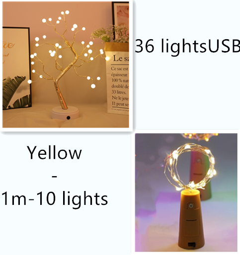 Lisslune | LED fairy lights for bottles – decorative lights with wire for creative lighting and DIY projects