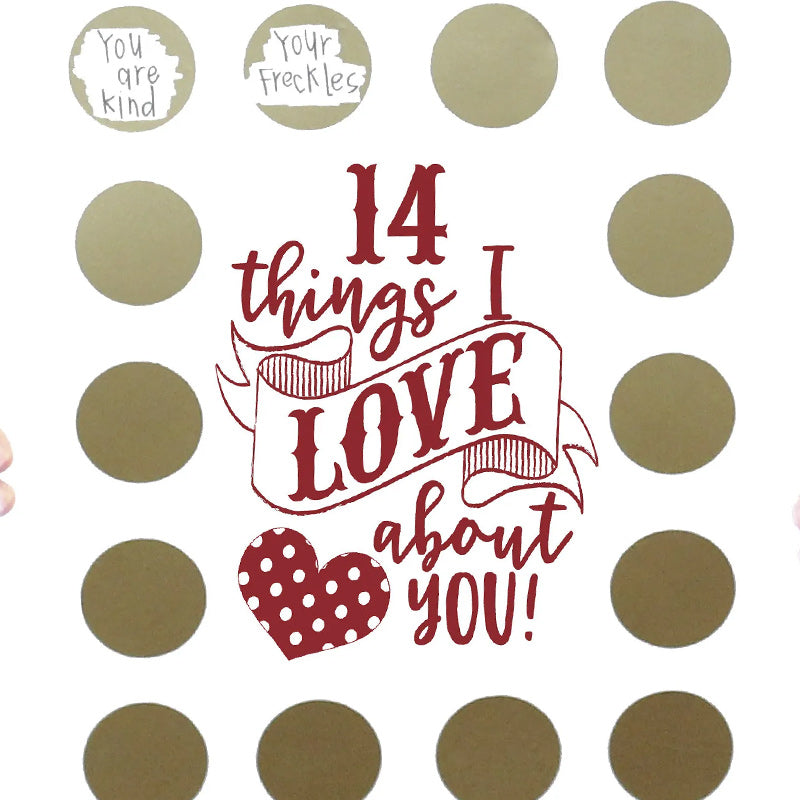 Lisslune | Valentine's Scratching Advent "14 Things I Love About You!"