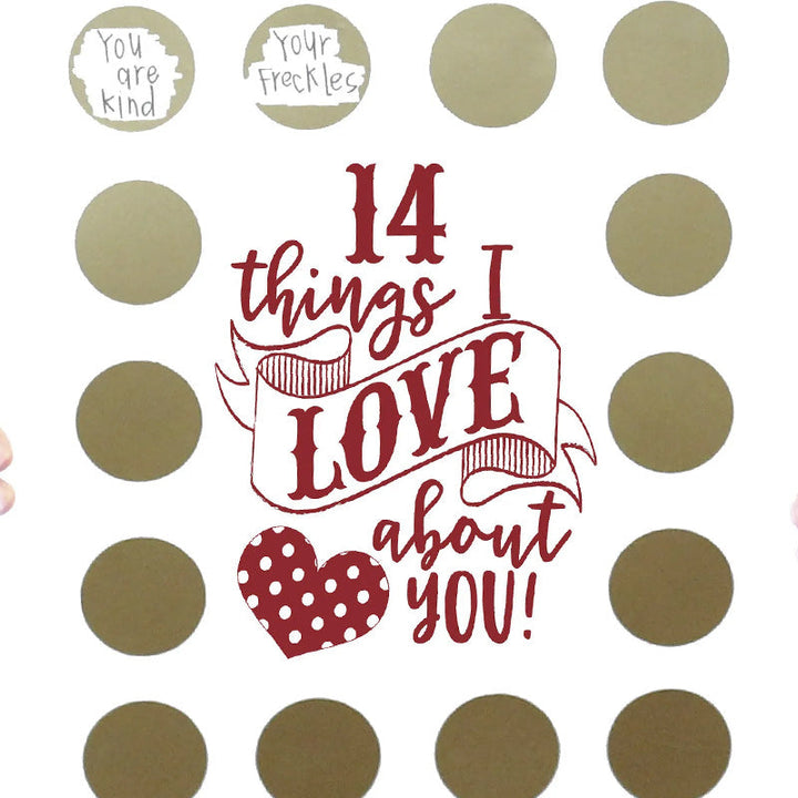 Lisslune | Valentine's Scratching Advent "14 Things I Love About You!"