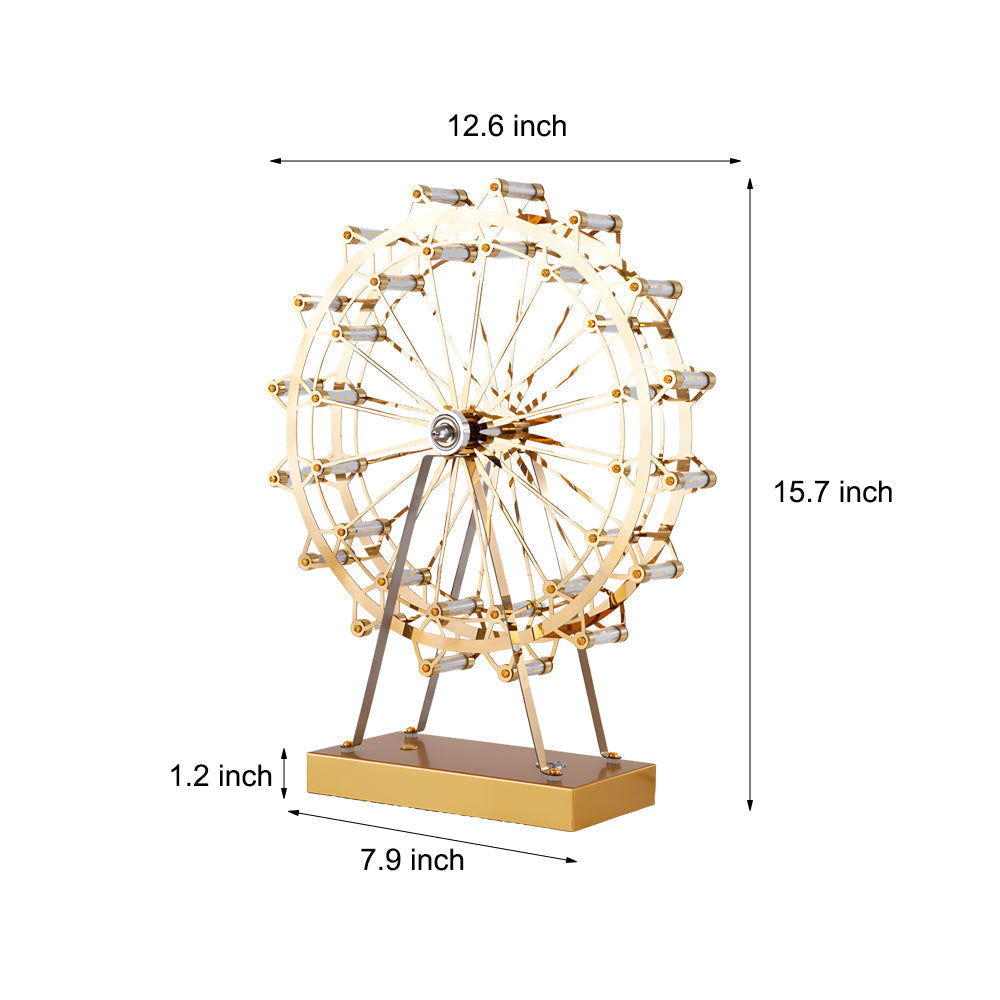 Lisslune | Golden Paris Wheel LED Desk Lamp