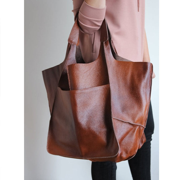 Lisslune | Oversized Leather Weekend Bags