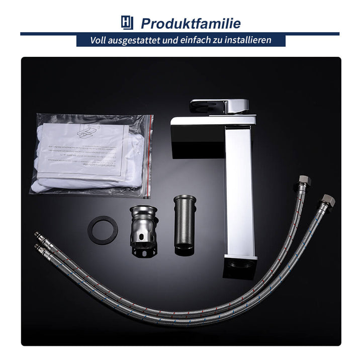 Lisslune | Waterfall Faucet Tap Bathroom Chrome Basin Faucet high