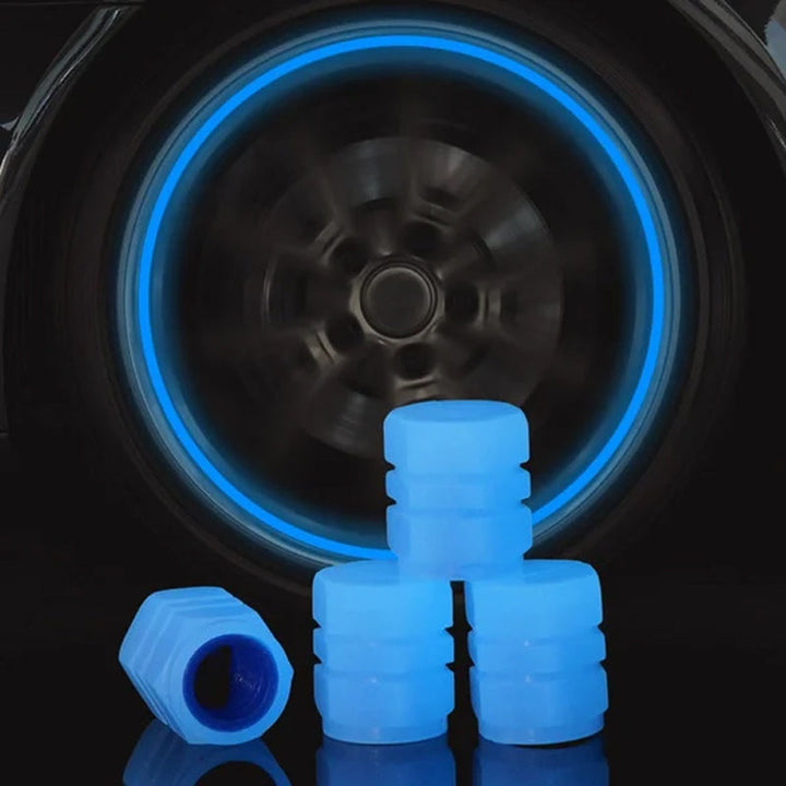 Lisslune | Universal fluorescent tire valve caps (4 PCS/Set)