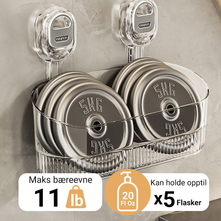 Lisslune | Storage rack with suction cup and drainage hole