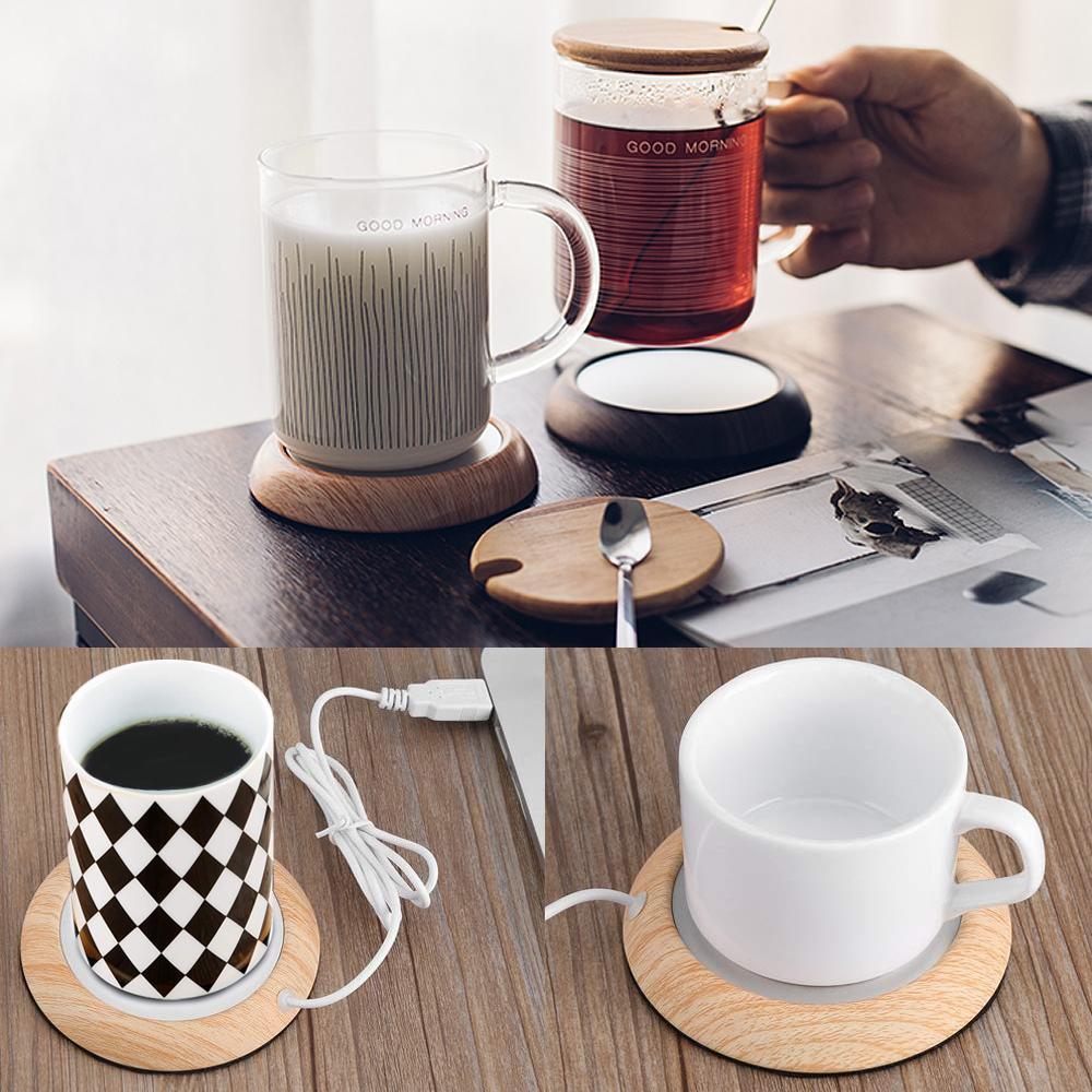 Lisslune | BEQUEE USB Beverage Warmer Electric Coaster Heater for Office/Home