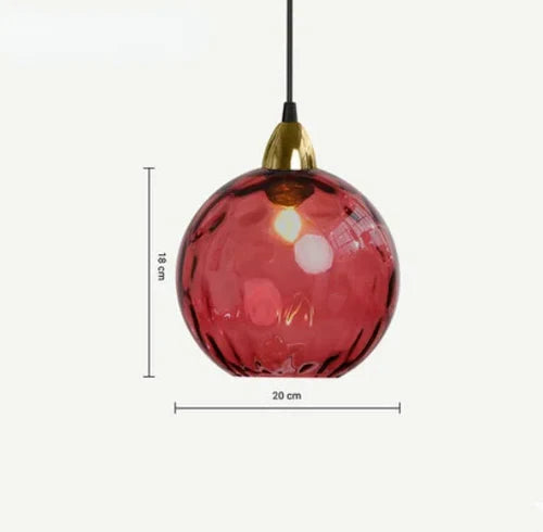 Lisslune | Spherical Glass Pendant Light