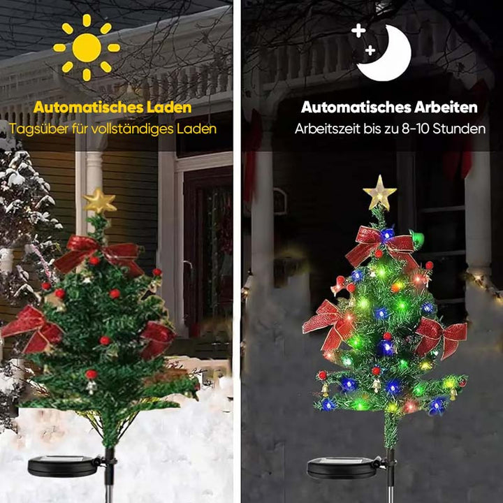 Lisslune | Solar-powered, waterproof Christmas tree decorative lights for outdoor use