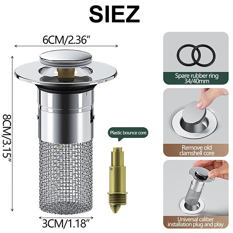 Lisslune | Sink Drain Strainer Hair Catcher