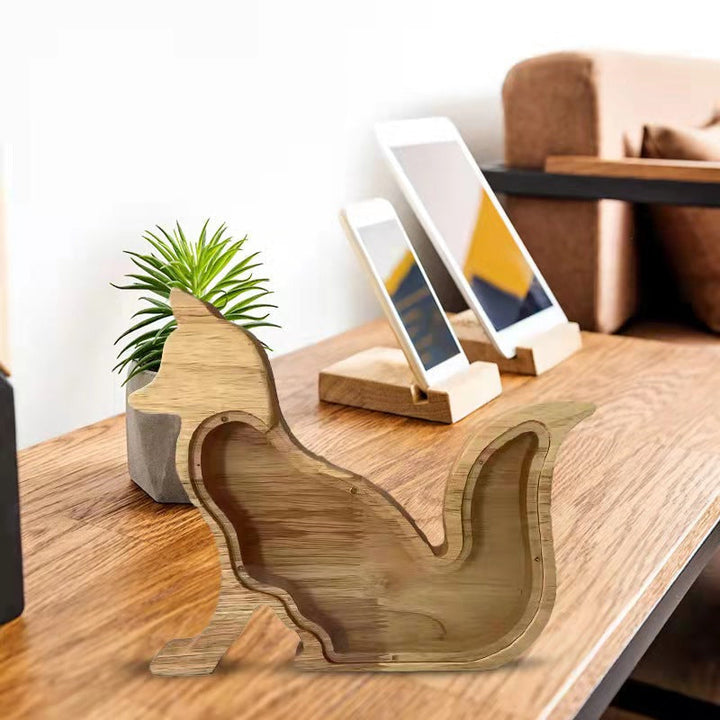 Lisslune | Wooden Animal Savings Bank