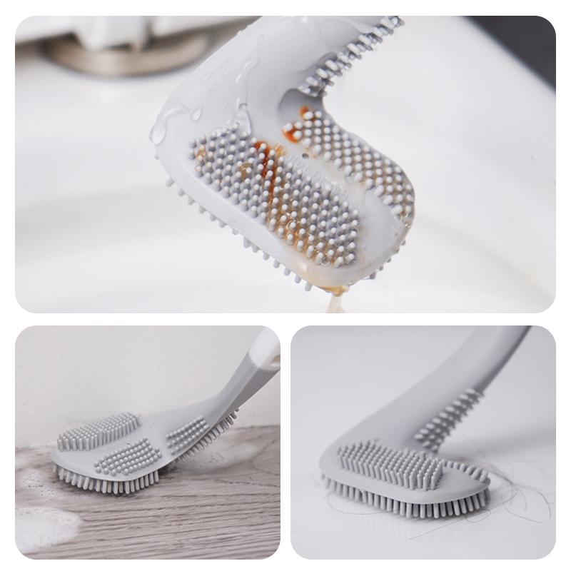 Lisslune | Longer Grip Flexible Silicone Golf Toilet Brush