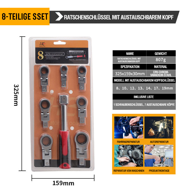 Lisslune | Removable Ratchet Wrench Set