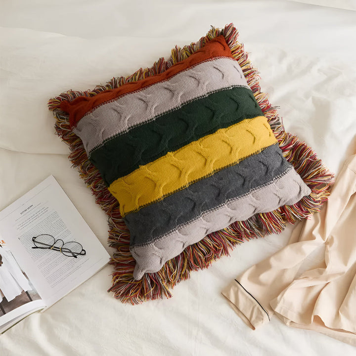 Lisslune | Colorful Radiance Knit Cushion