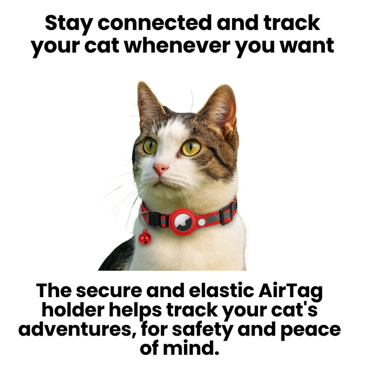 Lisslune | Cat GPS Tracker Collar | Quick Release Closure, Reflective Design & Durable for Outdoor Safety Adventures