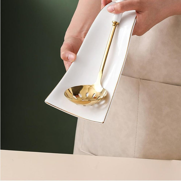 Lisslune | Flowline Ceramic Cooking Spoon Rest