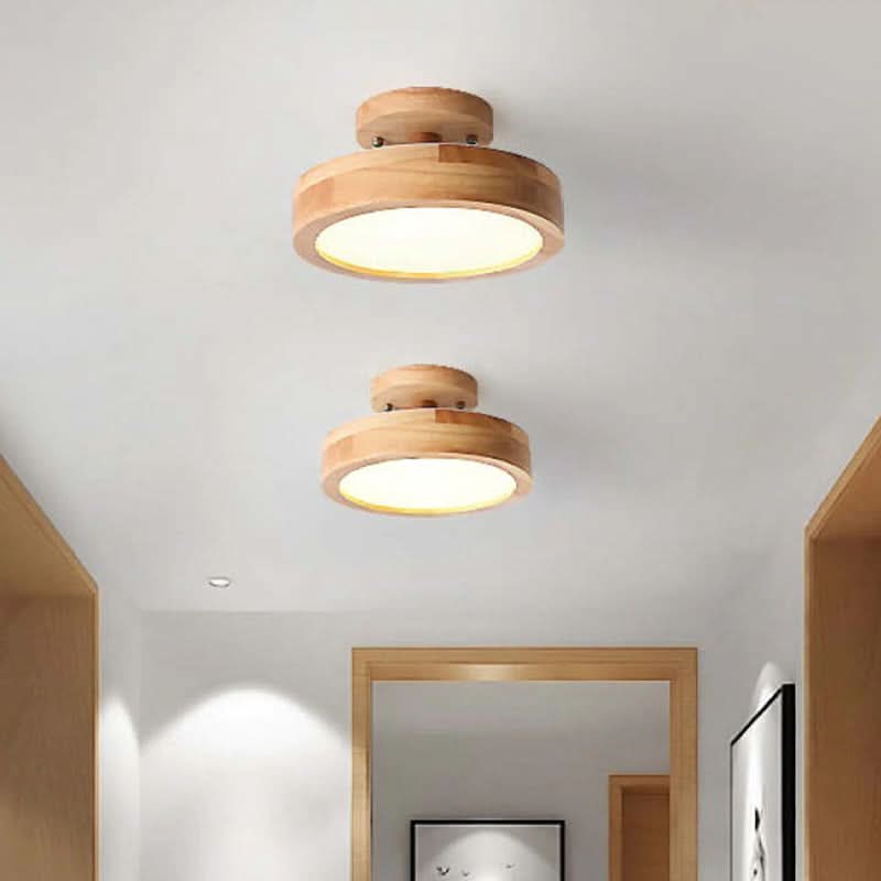 Lisslune | Modern Wood LED Ceiling Light with Dimmable Function