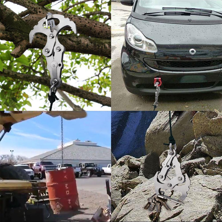 Lisslune | Stainless Steel Survival Folding Grappling Gravity Hook