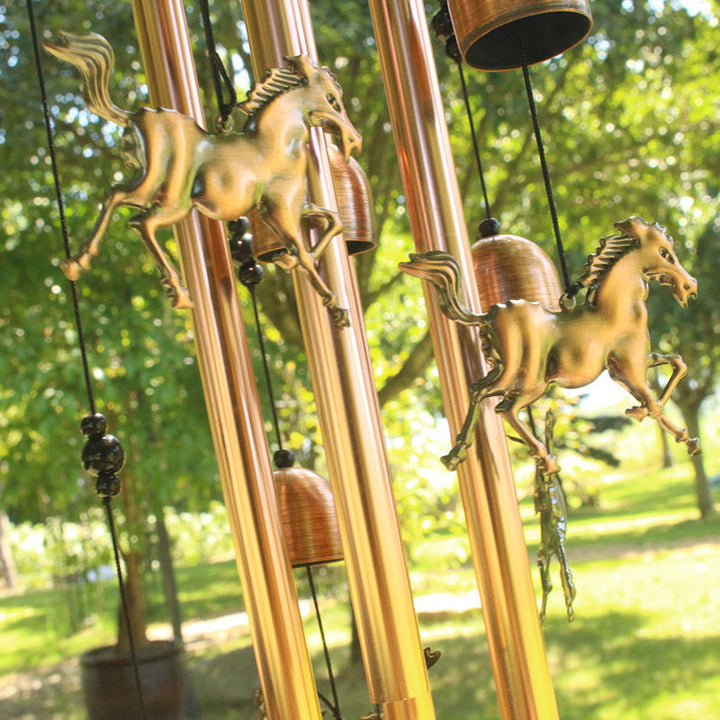 Lisslune | Retro Bronze Horse Wind Chime