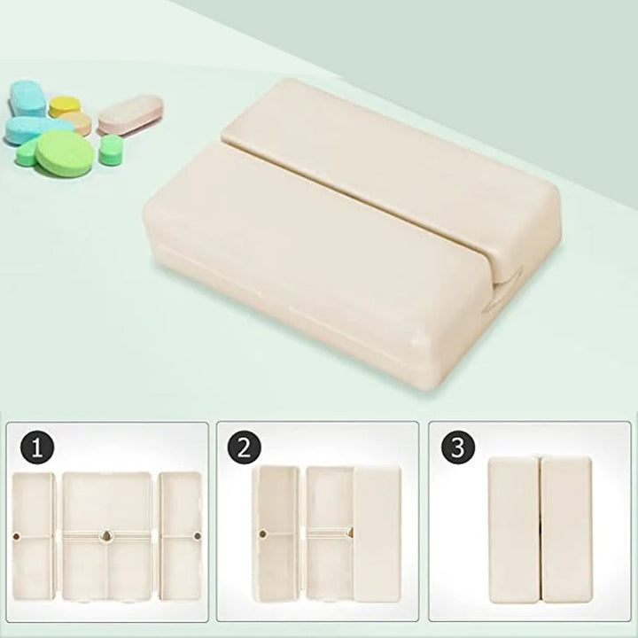 Lisslune | Portable Magnetic Pill Box with 7 Compartments