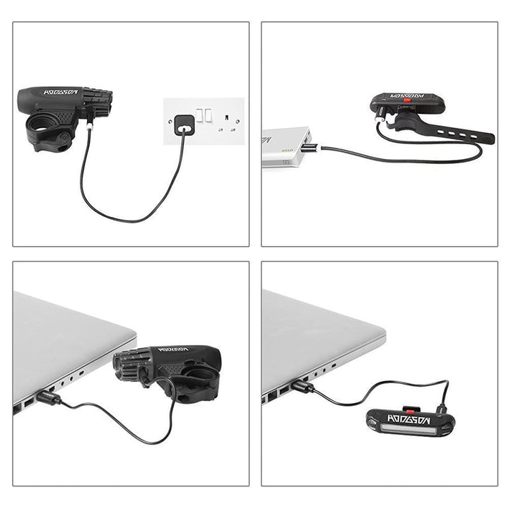 Lisslune | Rechargeable Bicycle Light Set