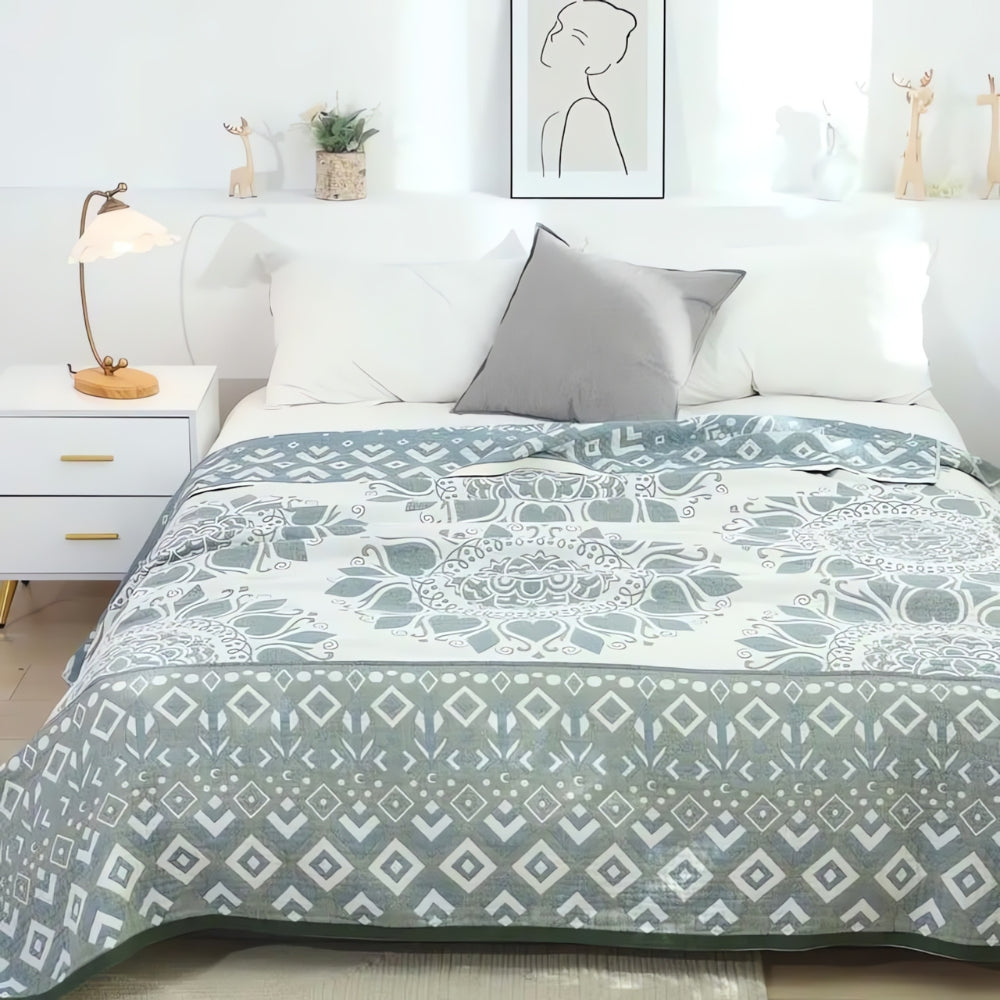Lisslune | Lunara Floral Cotton Comfort Blanket