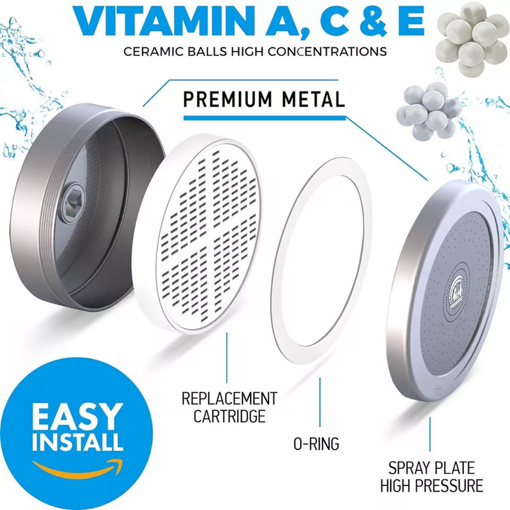 Lisslune | Filtered Showerhead – Naturally Enhances Skin Radiance & Hair Health
