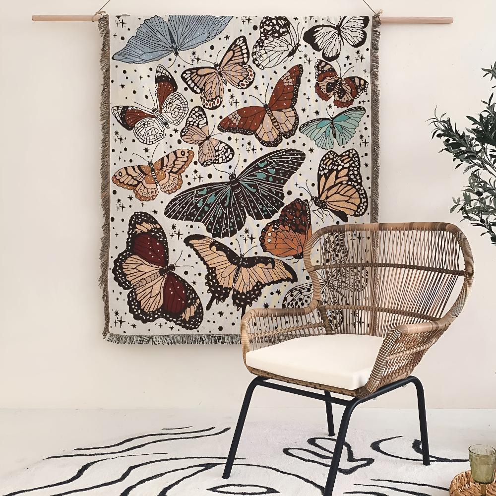 Lisslune | Butterfly Garden Blanket