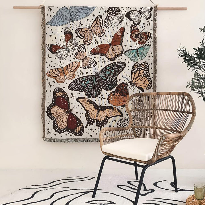 Lisslune | Butterfly Garden Blanket