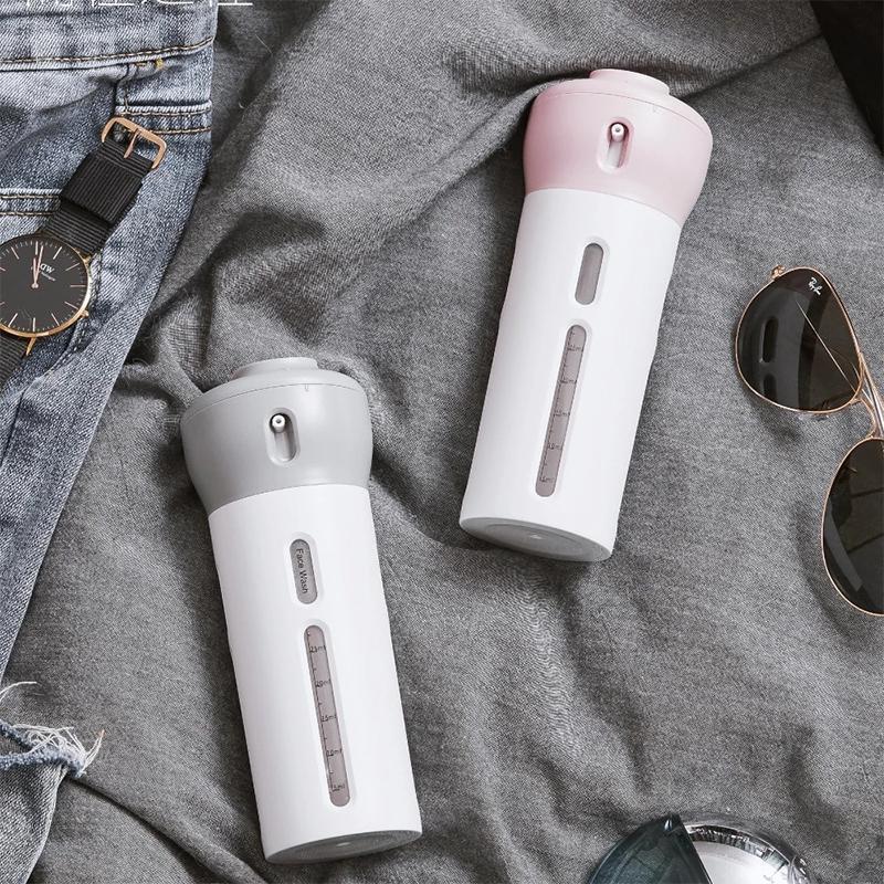 Lisslune | 4-in-1 Travel Dispenser for Lotion, Shampoo, Gel, etc.