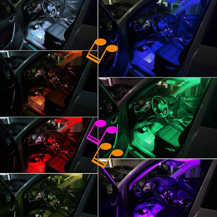 Lisslune | Car interior light with sound active function and wireless remote control