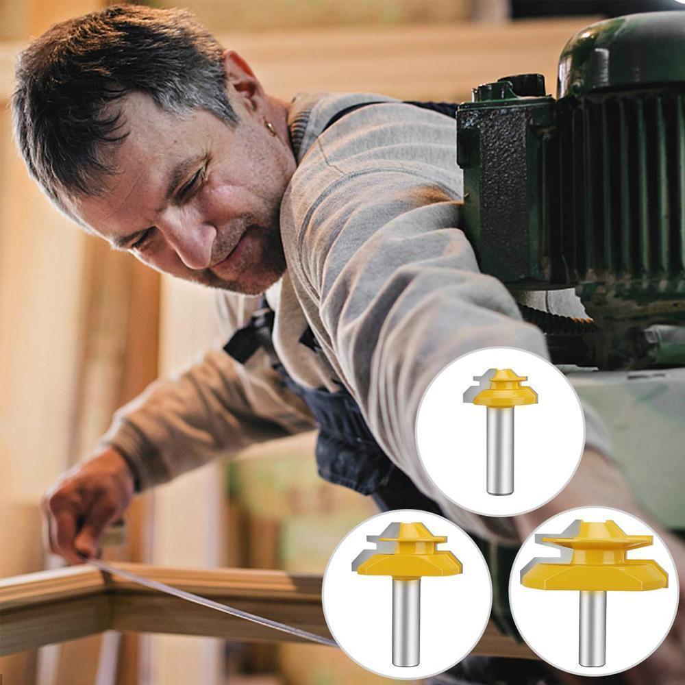 Lisslune | Domom 1/2 inch shank 45-degree lock miter cutter