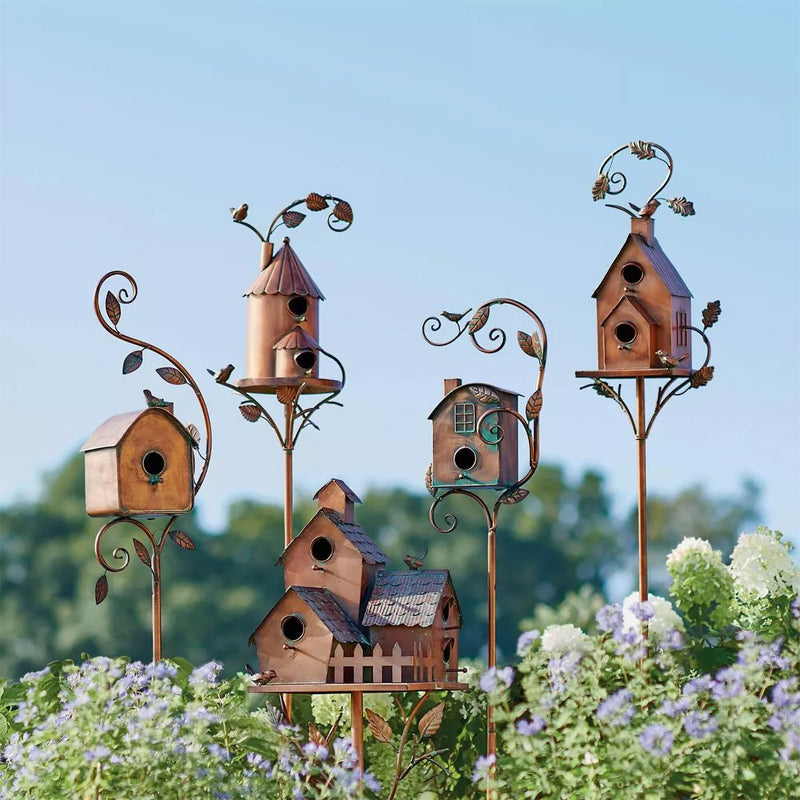 Lisslune | Birdhouse Garden Stakes