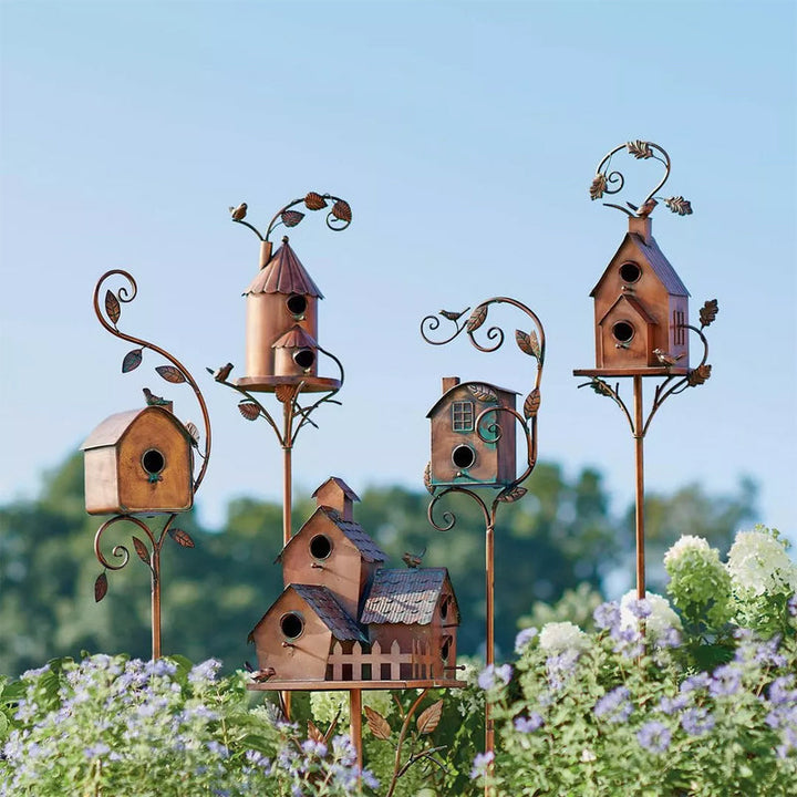 Lisslune | Birdhouse Garden Stakes