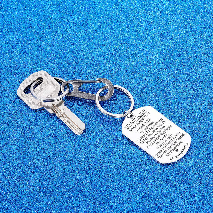 Lisslune | TO MY LOVE - Motivational keychain made of stainless steel